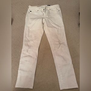 AG white jean leggings